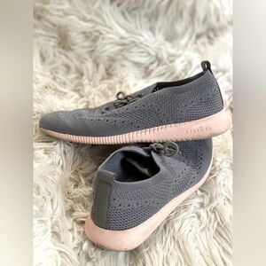 Cole Haan Size 7 Grey & Pink Grand OS Sneakers